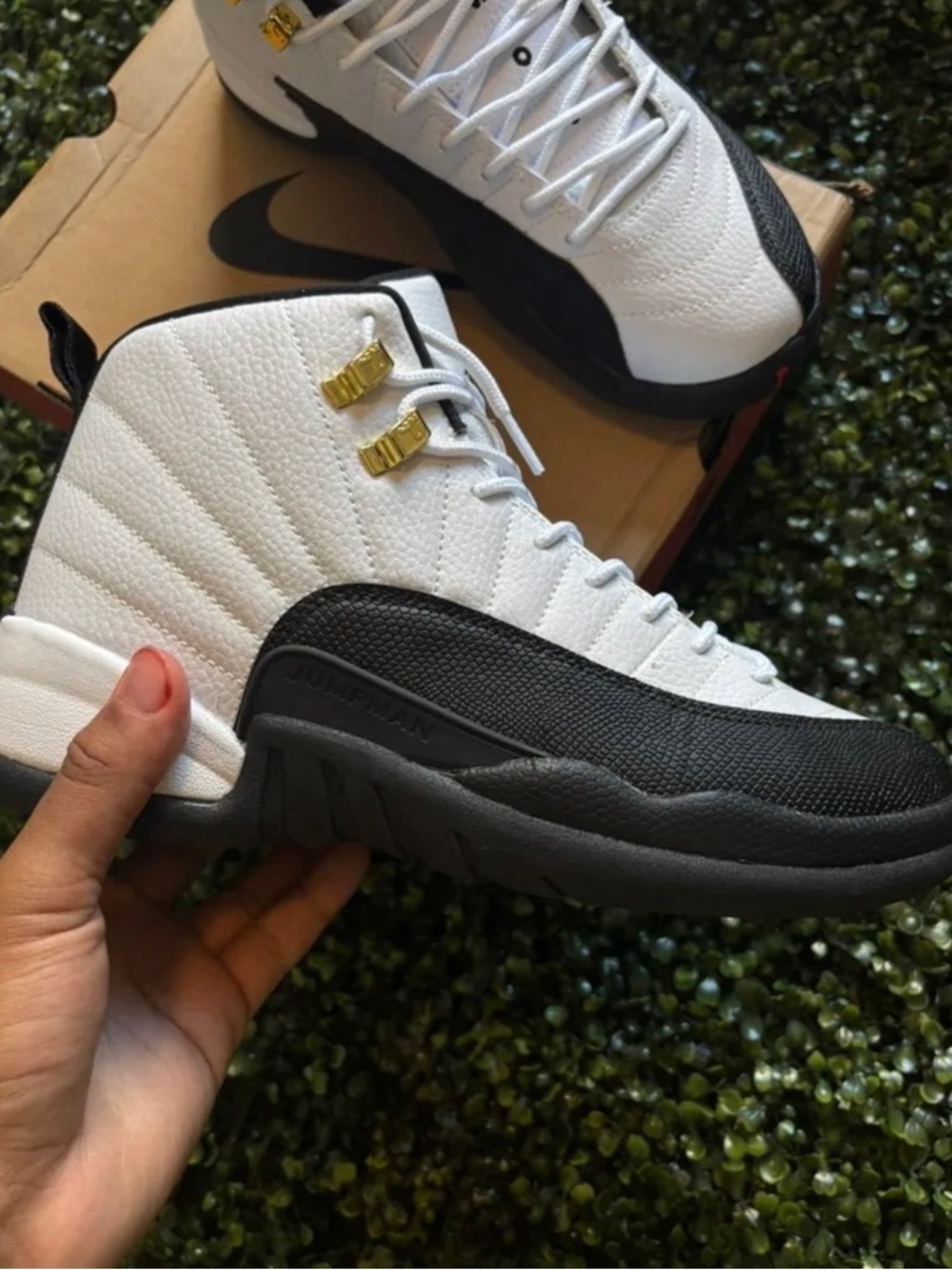 Jordan White Black with Gold Accents Basketball Shoes